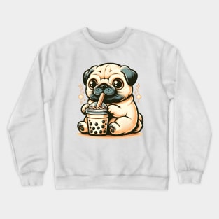 Kawai Cute Pug Crewneck Sweatshirt